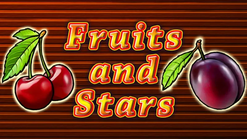 Tragamonedas Fruits and Stars de FAZI con cerezas y una ciruela